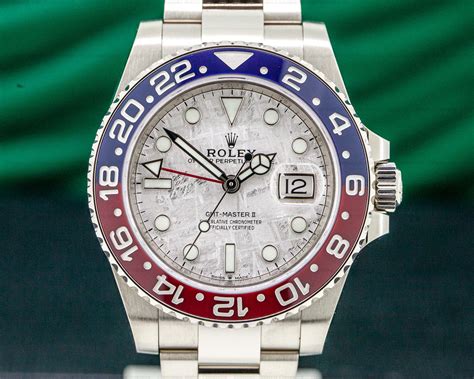 Rolex gmt pepsi white gold